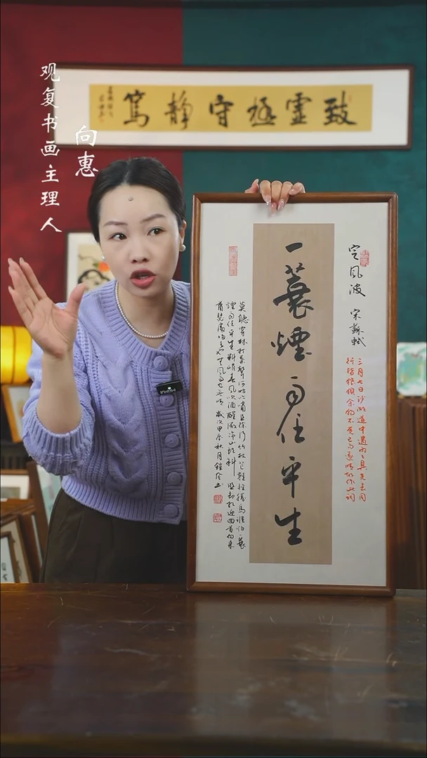 【闪购商品】书法范铠风-一蓑烟雨-36*69书法