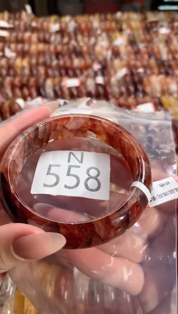 水晶珠宝半成品未镶嵌水晶手镯N558-60