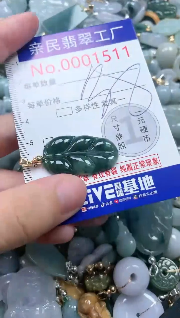 翡翠未镶嵌吊坠(不含链)1511