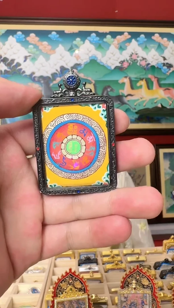 吊坠扎老师心里话-热贡纯手绘唐卡