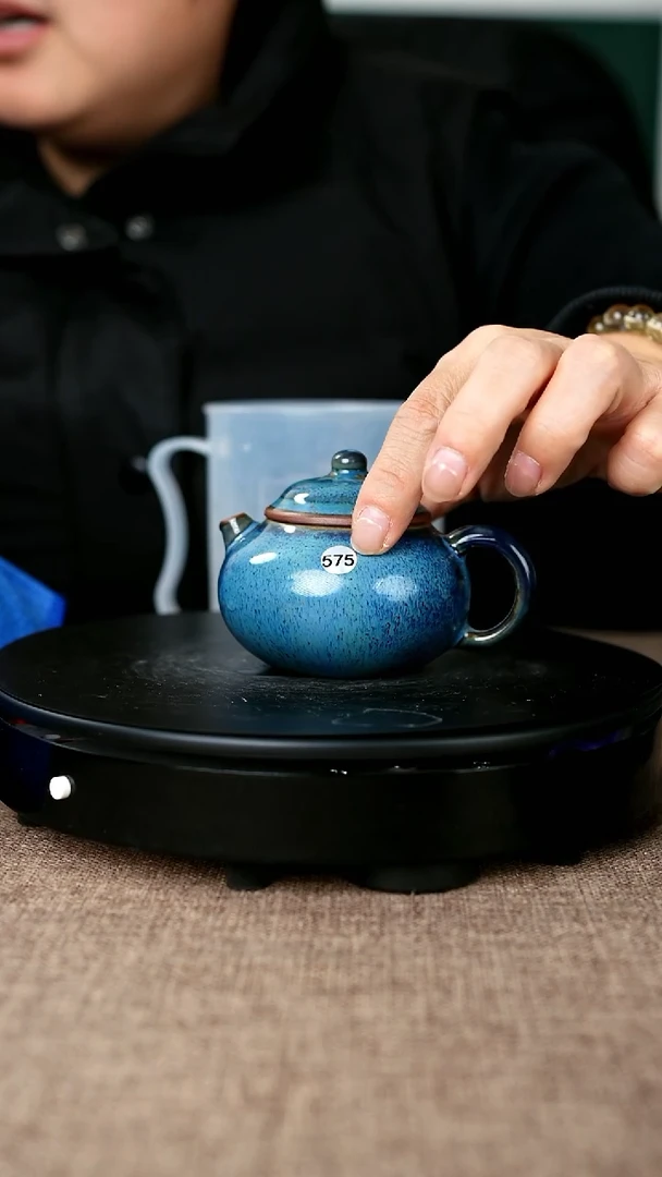 壶瓷575#段晓辉一级品原矿钧瓷容天壶