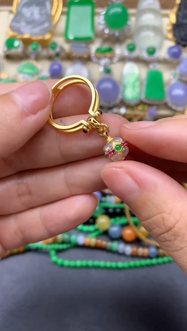 【闪购商品】翡翠颈饰18K金镶嵌544-中国好珍宝