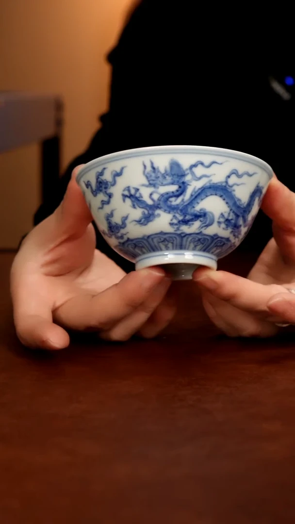 景德镇瓷器，青花瓷手绘茶具~