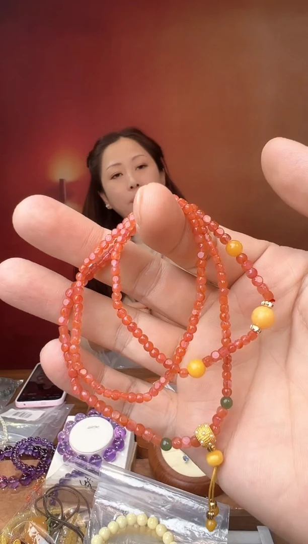 未镶嵌手链南红玛瑙天然南红切面款手链