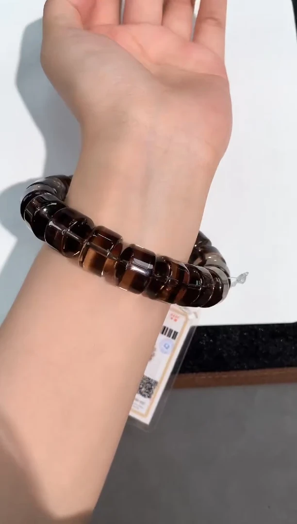 水晶手链未镶嵌11号茶水车轮珠单圈16mm