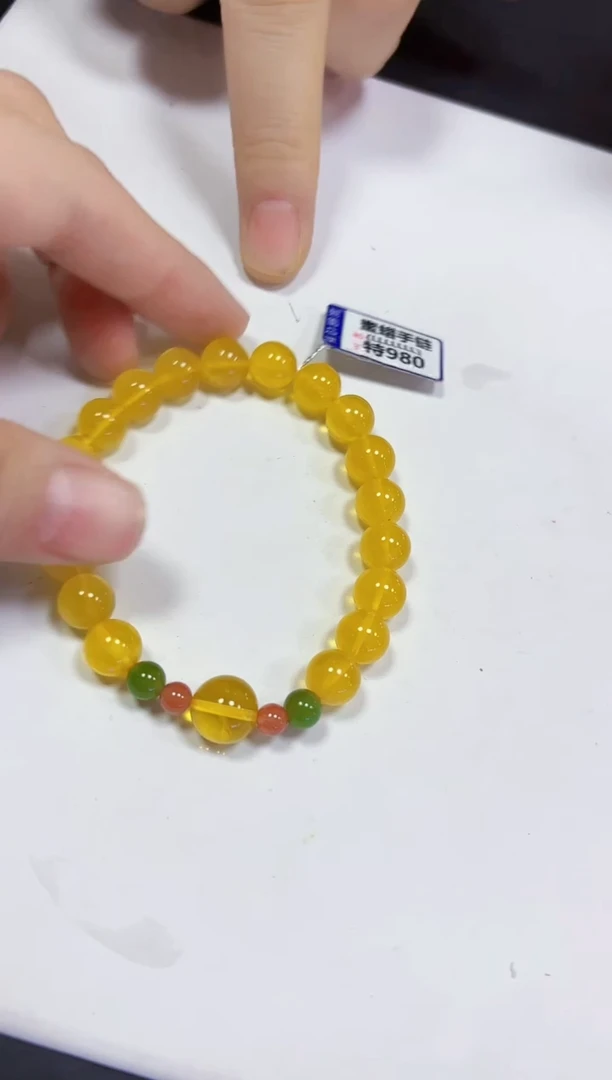 蜜蜡颈饰未镶嵌手链9+