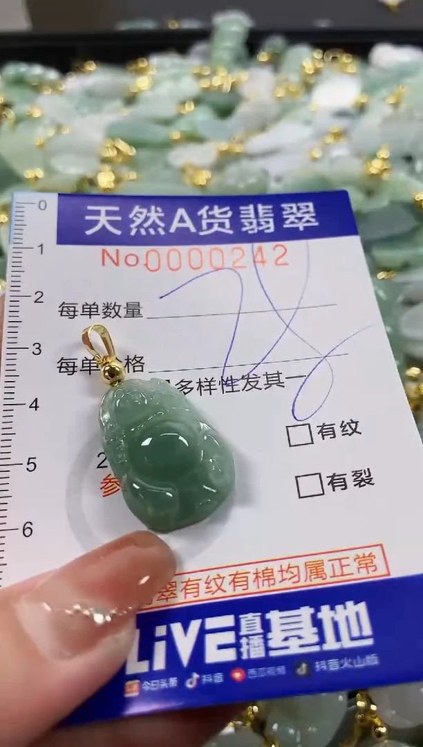 颈饰未镶嵌翡翠天然A货翡翠