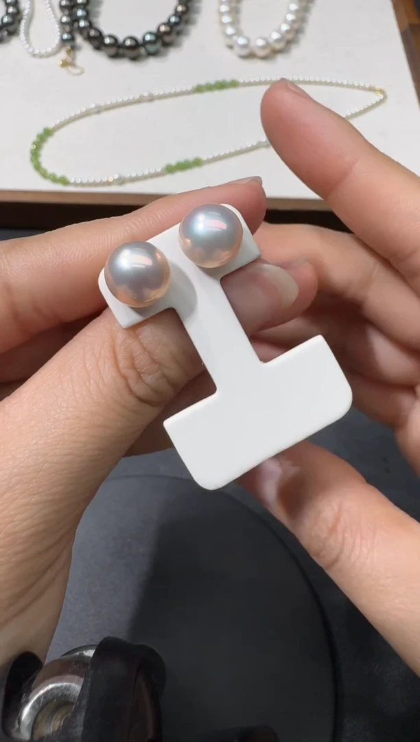 【闪购商品】淡水珍珠耳饰18K金镶嵌H0221-S1148-118