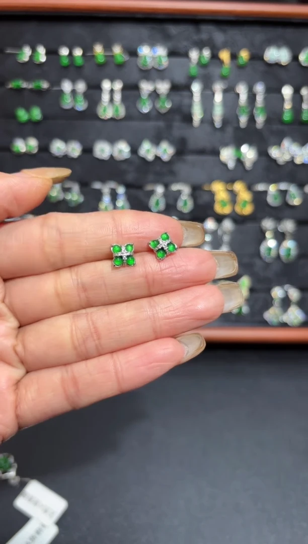 【闪购商品】翡翠颈饰银S925镶嵌蛋面/支持复检/一件