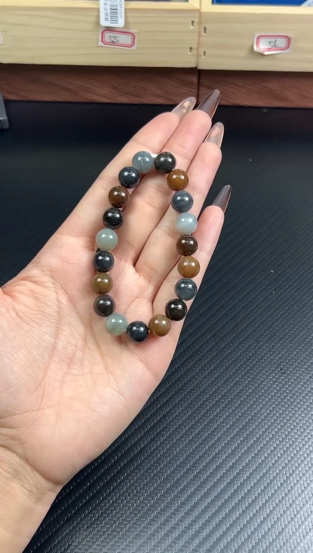 未镶嵌手串和田玉若羌微色差卡10P