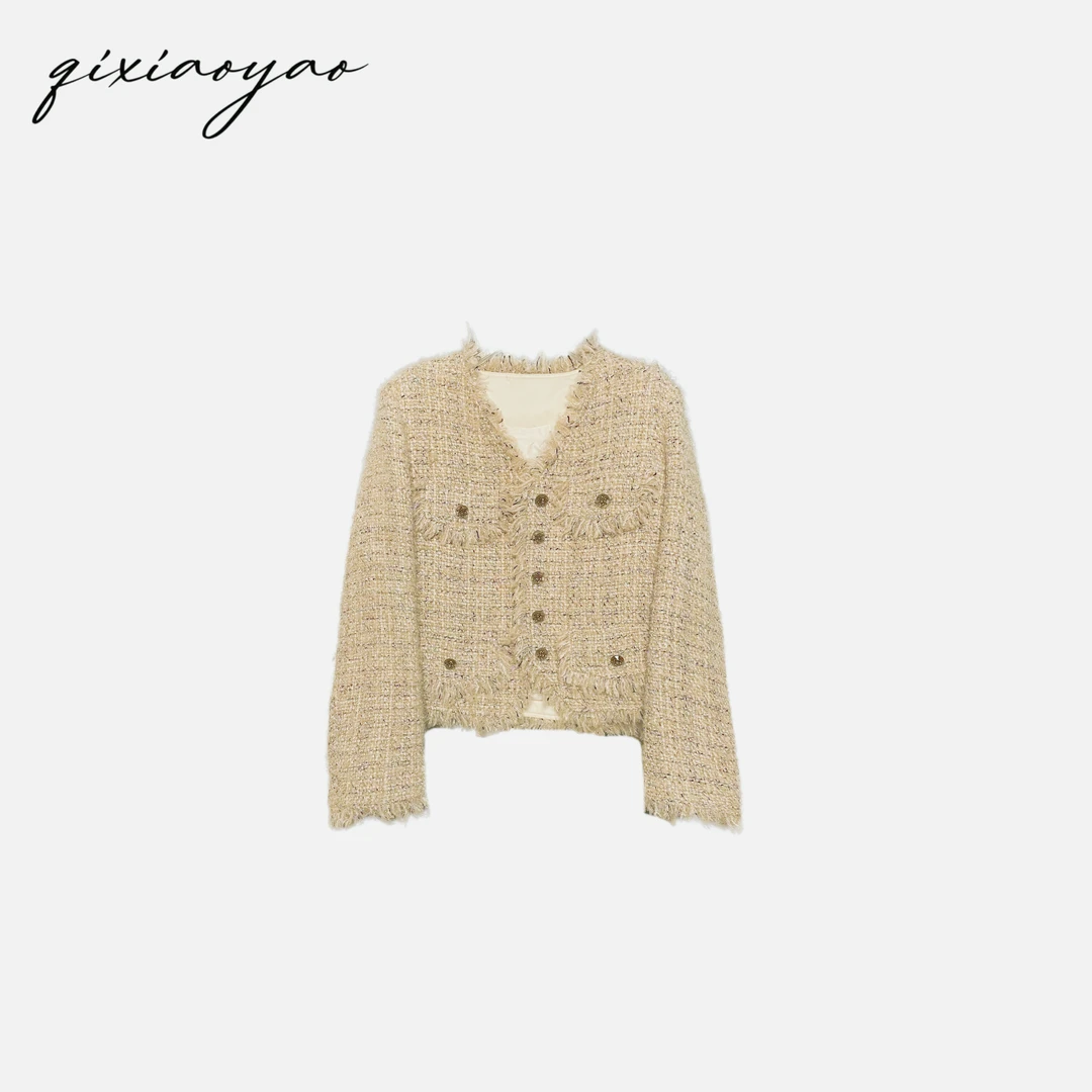 Qixiaoyao 新款小香风套套#QSYHY33226100