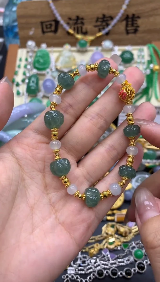 【闪购商品】翡翠手链未镶嵌578-中国好珍宝