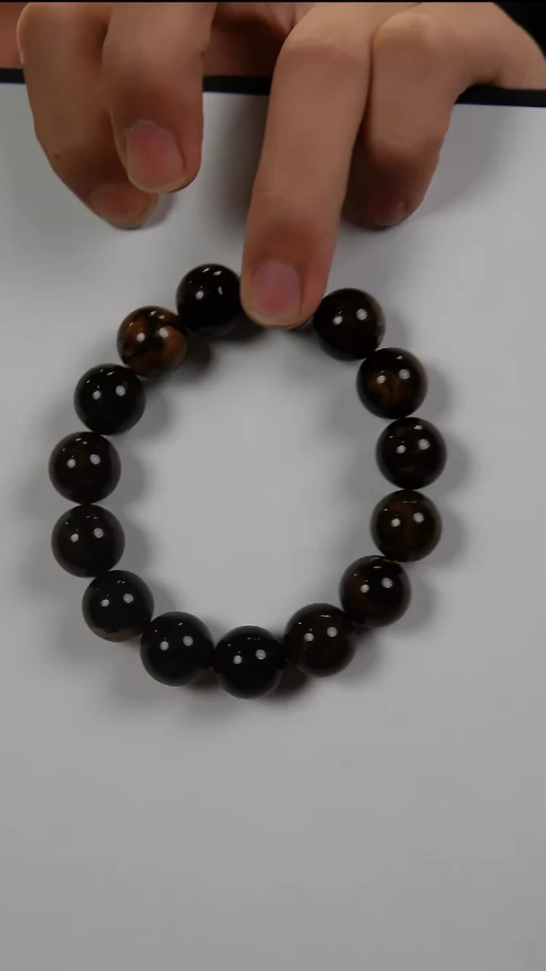 手串琥珀未镶嵌13mm缅甸天然根珀溶洞圆珠手串