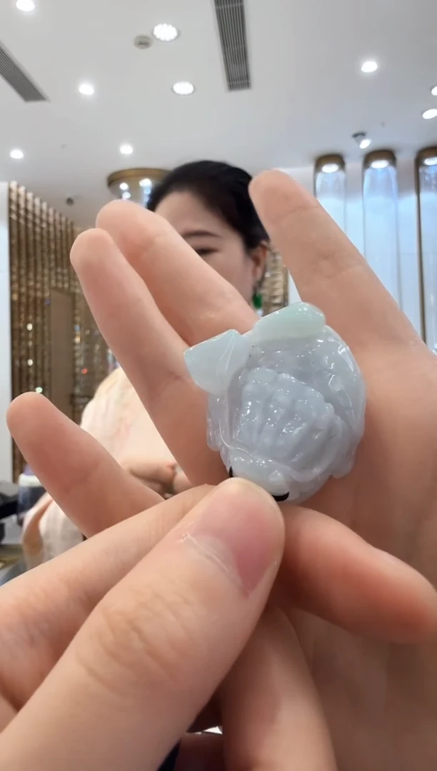 翡翠挂件未镶嵌-96翡翠19.4厚度