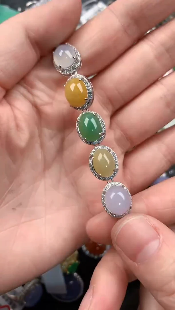 银S925镶嵌戒指翡翠888      6