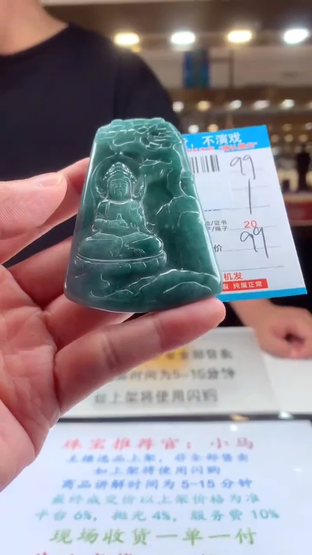 颈饰未镶嵌翡翠天然翡翠A货拍一发一