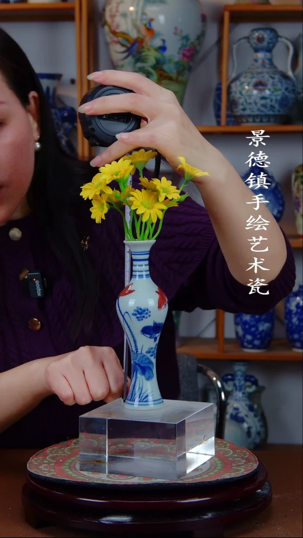 瓶景德镇手工手绘陶瓷摆件1