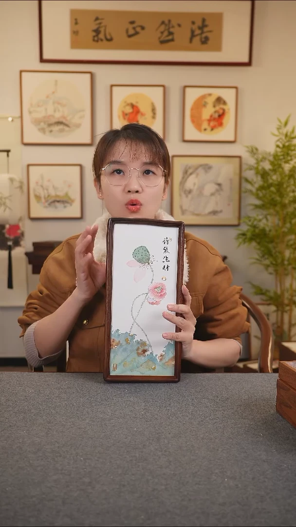 横款鹿鸣现代美术馆-岳倚竹老师作品