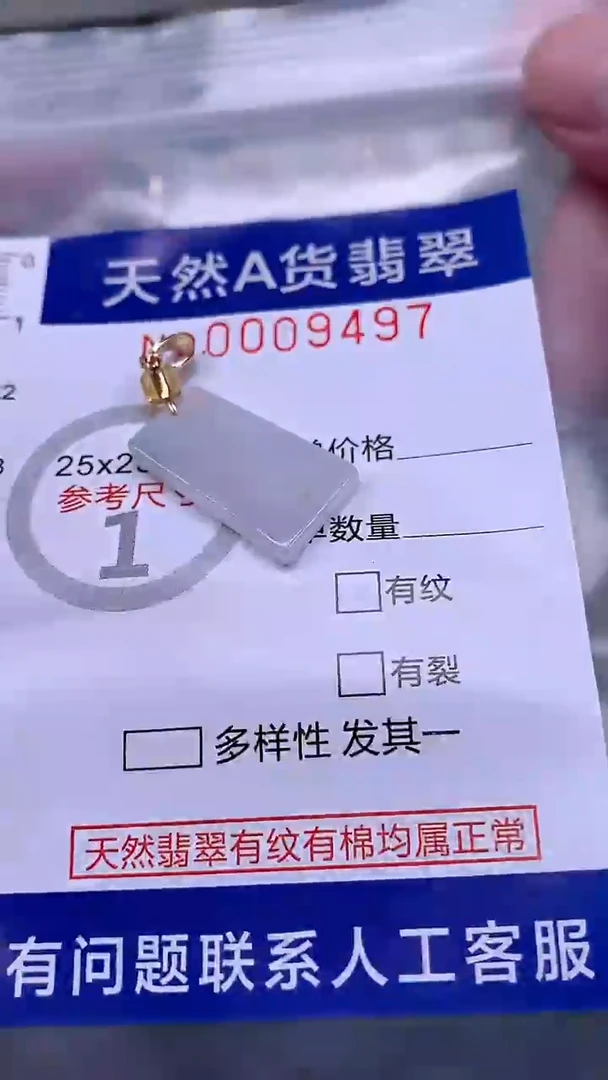 翡翠未镶嵌吊坠(不含链)1