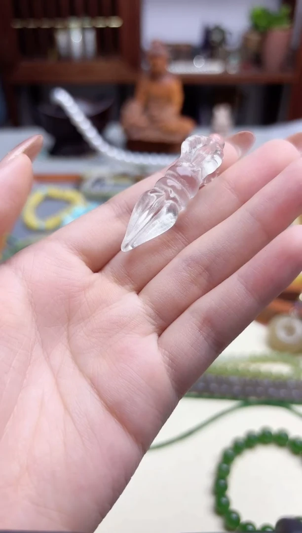 未镶嵌车挂水晶白水晶金刚橛配饰ZD