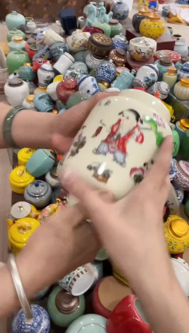 摆件孤品茶叶罐密封罐储物罐直播间临时链接浮力