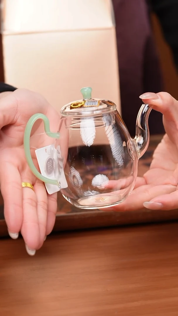 【闪购商品】禾器/晶彩灵雀壶/浅玉色/定制版