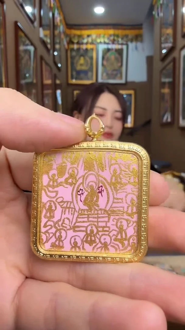 吊坠21度母-纯手绘唐卡