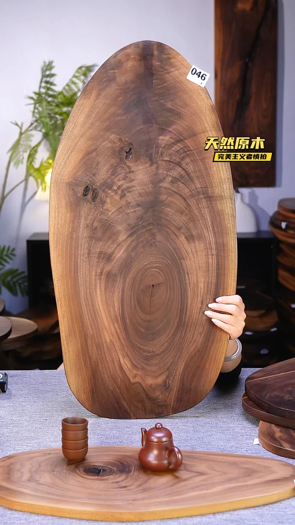 木北美黑胡桃原木.干裂疤结不属于商品质量问题完美主义者慎拍