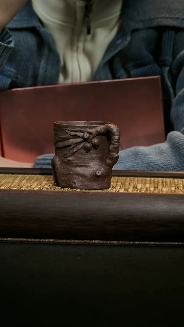 【闪购商品】紫砂茶杯桃杯端把紫泥