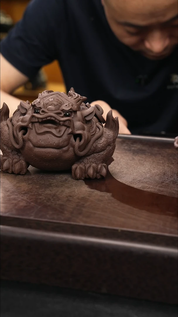 紫砂茶宠紫砂蟾王