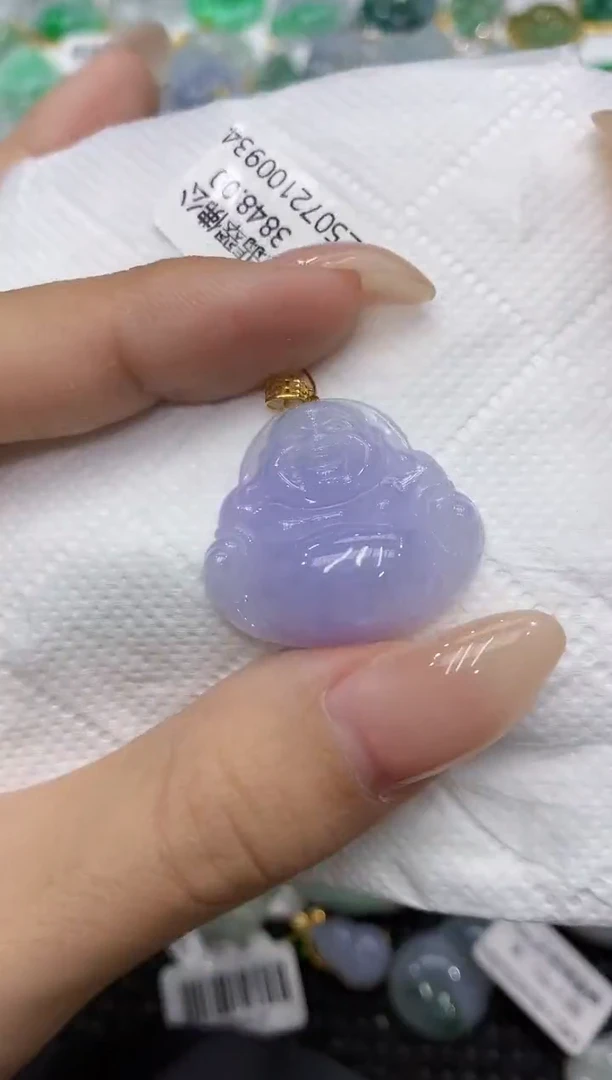 颈饰18K金镶嵌翡翠111111111111