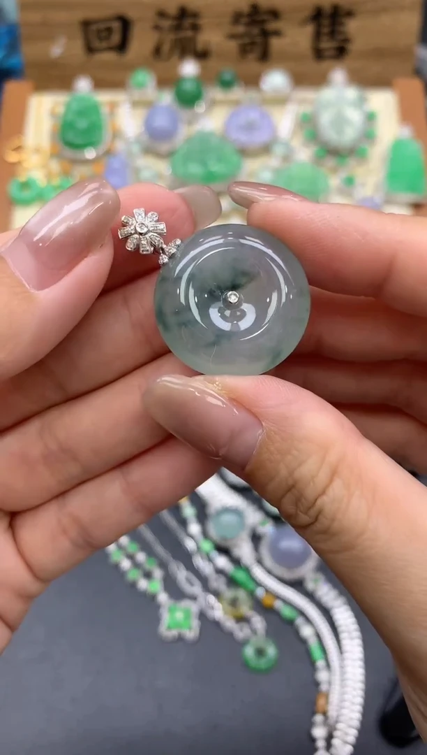 【闪购商品】翡翠颈饰18K金镶嵌173-中国好珍宝