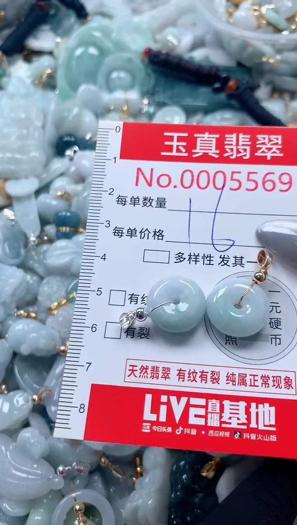 吊坠(不含链)未镶嵌翡翠5569