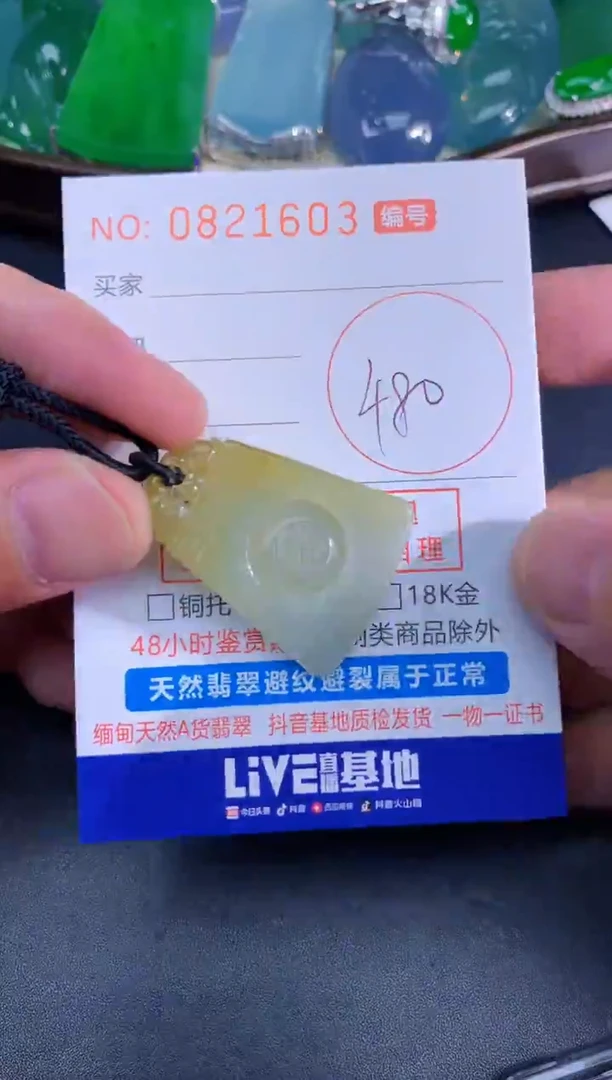 颈饰未镶嵌翡翠天然A货翡翠