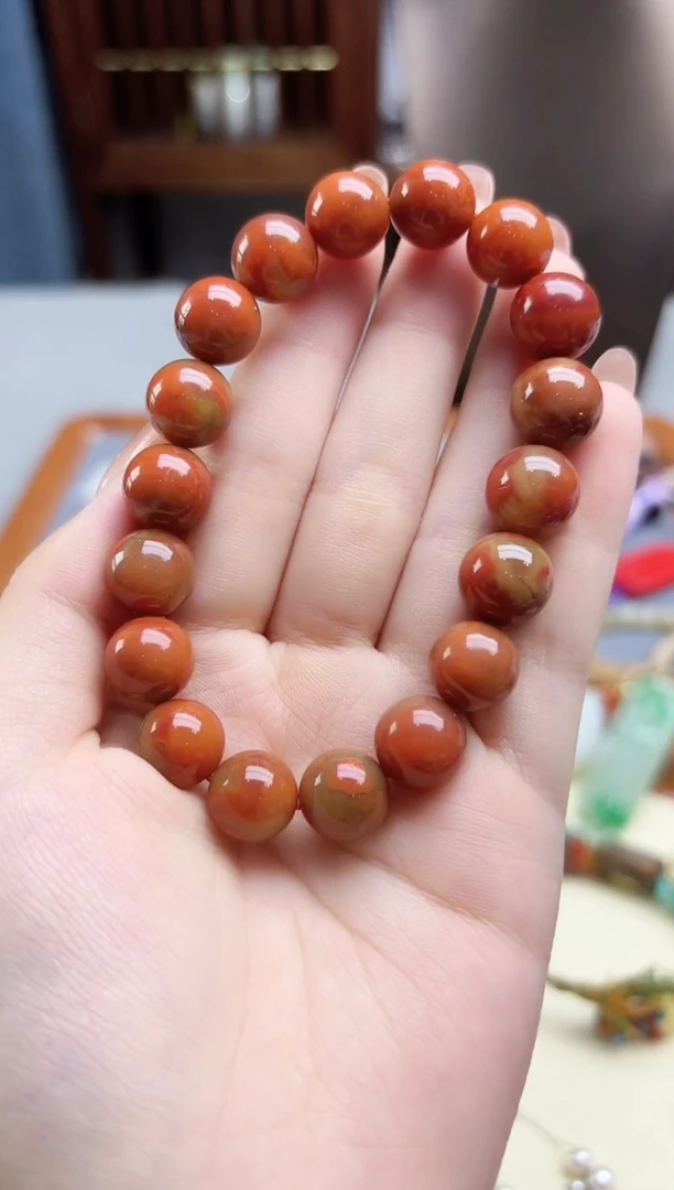 未镶嵌南红玛瑙挂件南红手串11mm+TX