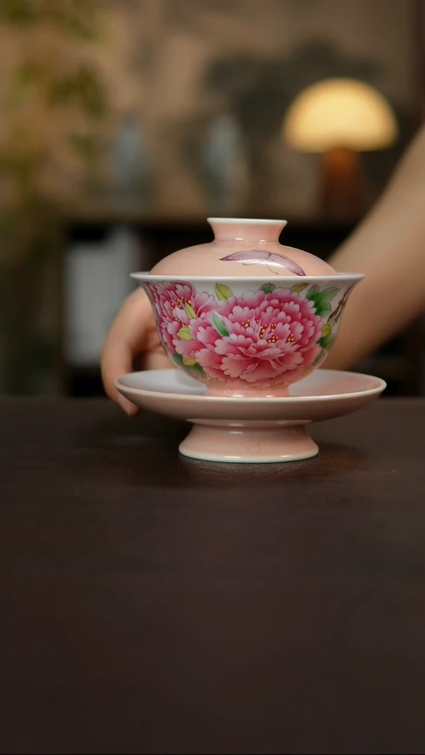杯景德镇陶瓷杯碗柴烧多人