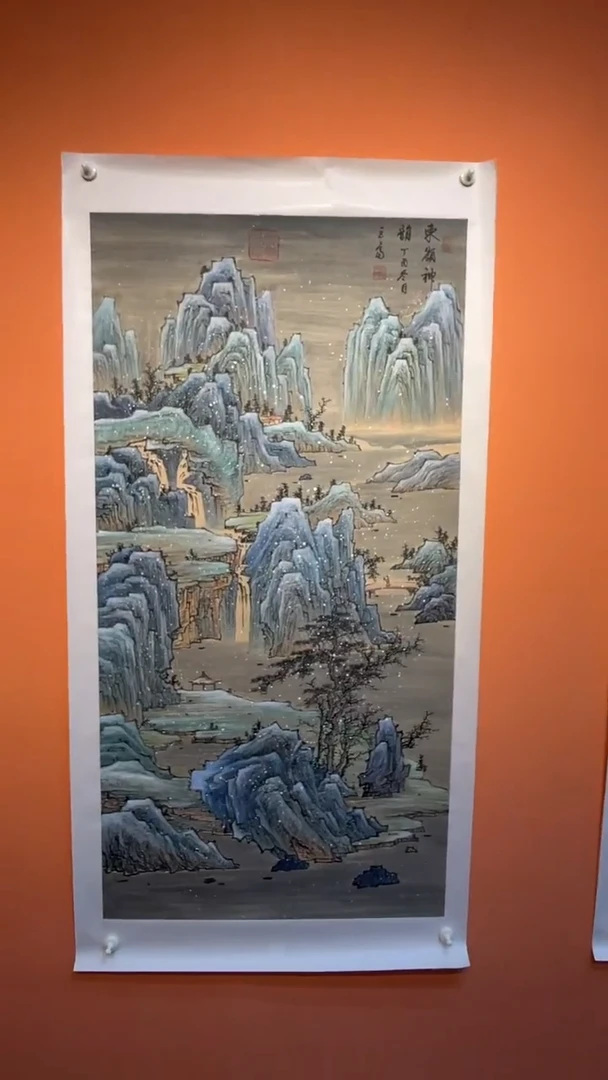 国画张巨富 雪景山水