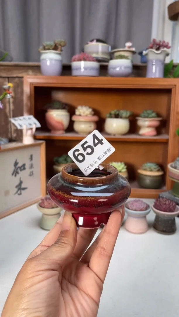 瓷片654知木小芳花盆