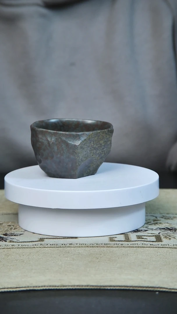 天然冰碛岩随形杯