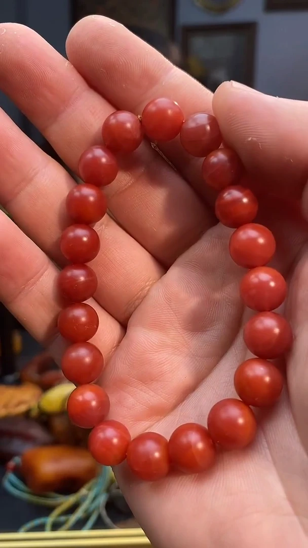 未镶嵌手串南红玛瑙手串