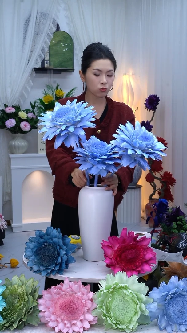 永生洋蓟天蓝3头【叶片有伤】8139