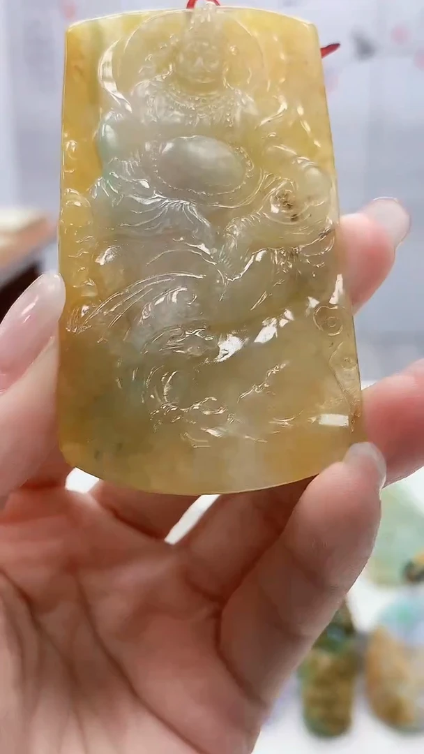 定制翡翠未镶嵌4812lr-毛货挂件送珠链137