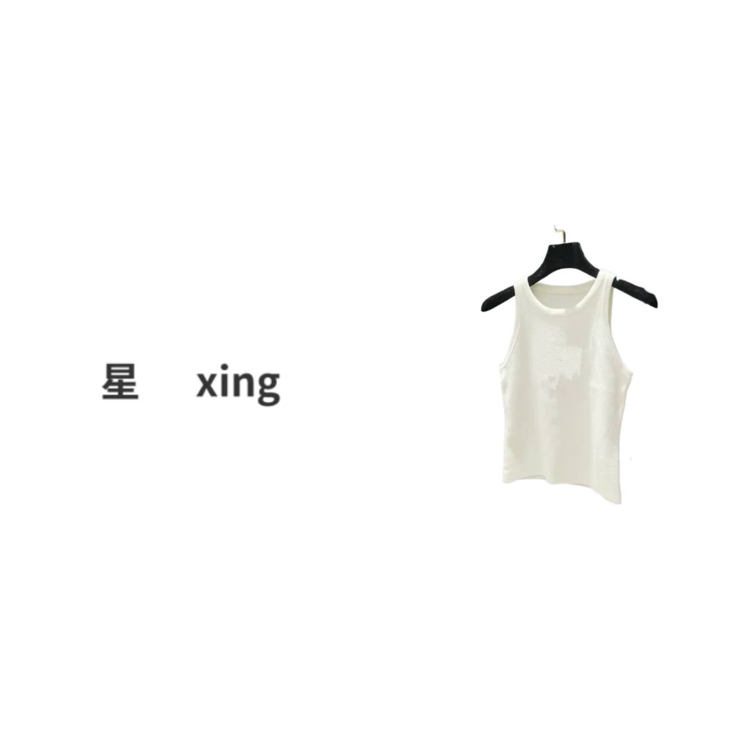 019春秋简约时尚新款针织无袖小背心12062