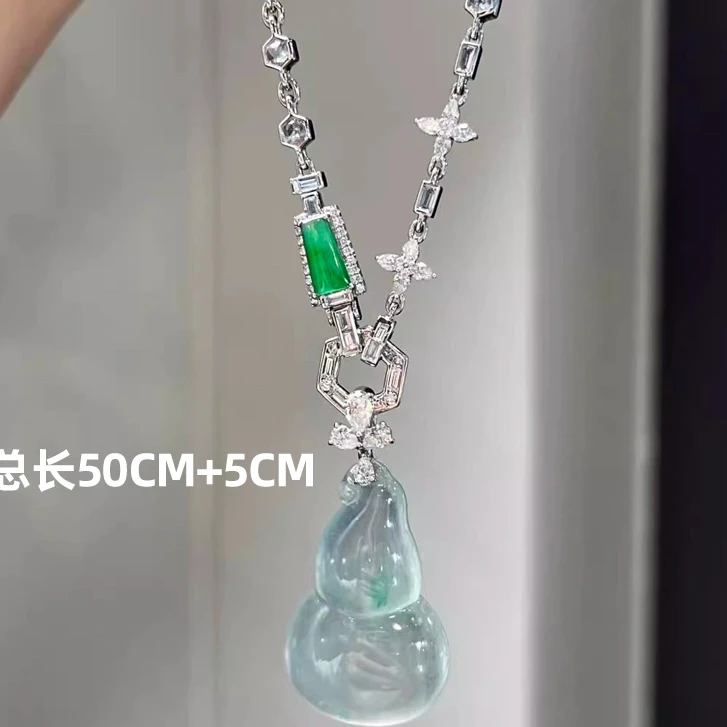 镀18K轻奢蝴蝶结万能链回形针项链可拆卸吊坠扣diy链夏日项链配饰