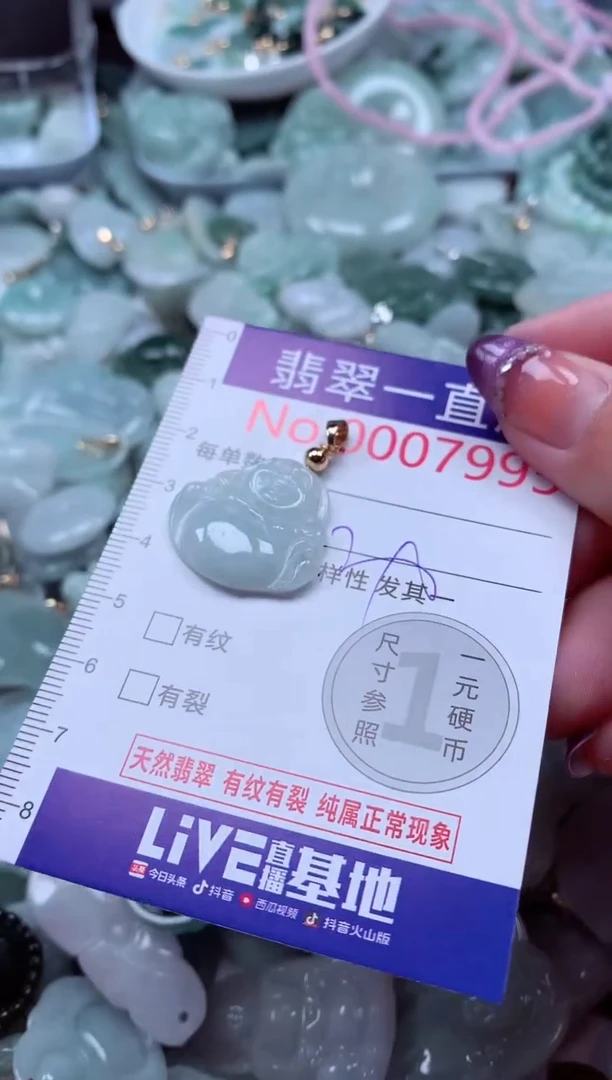 翡翠未镶嵌吊坠(不含链)7995