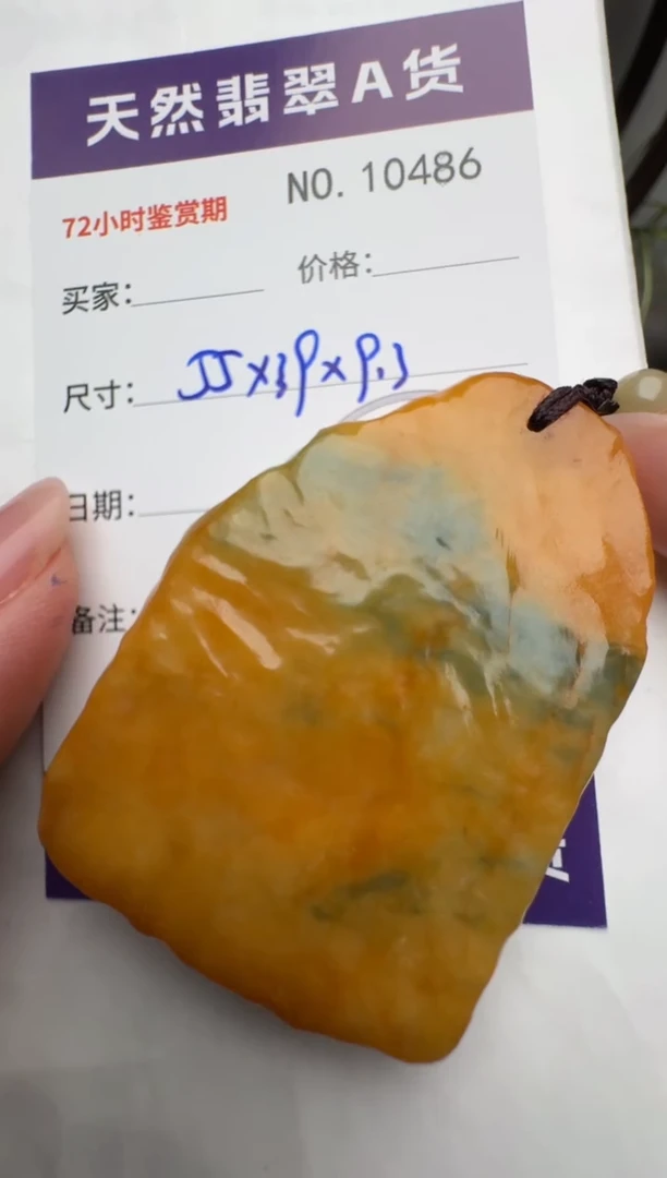 【闪购商品】翡翠颈饰未镶嵌原石10486