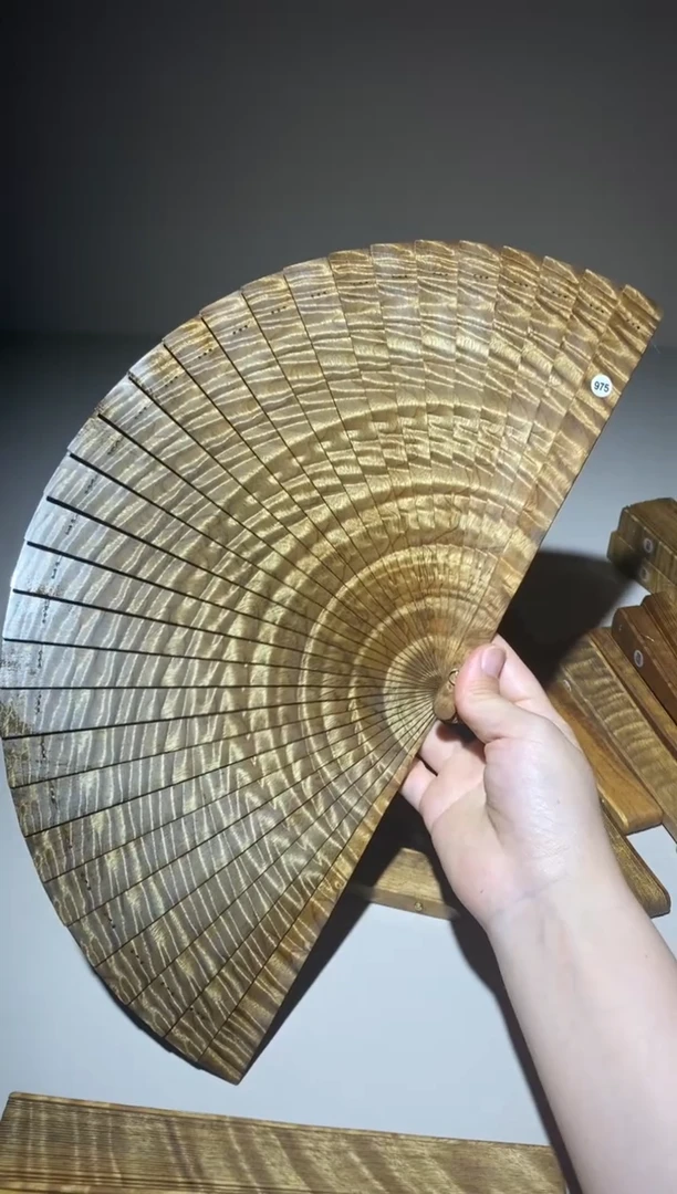 金丝楠空**o21cm金丝楠木小叶桢楠扇975