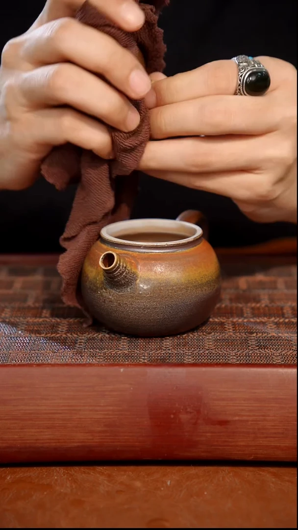 陶瓷奢瓷/瑞寅柴烧茶器（壶）920 微瑕