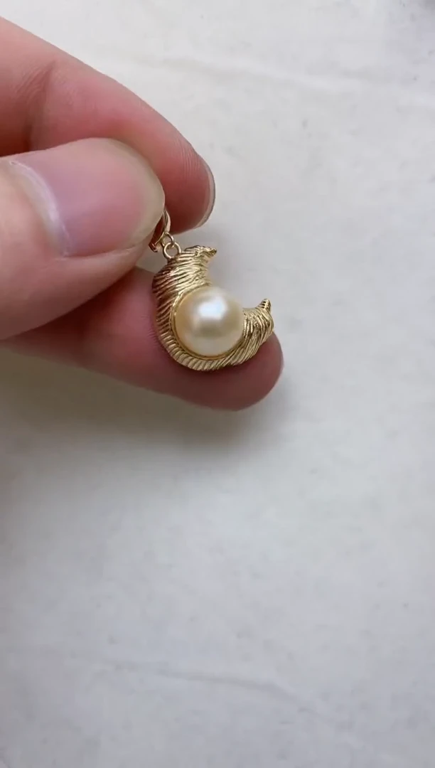 颈饰银S925镶嵌海水珍珠