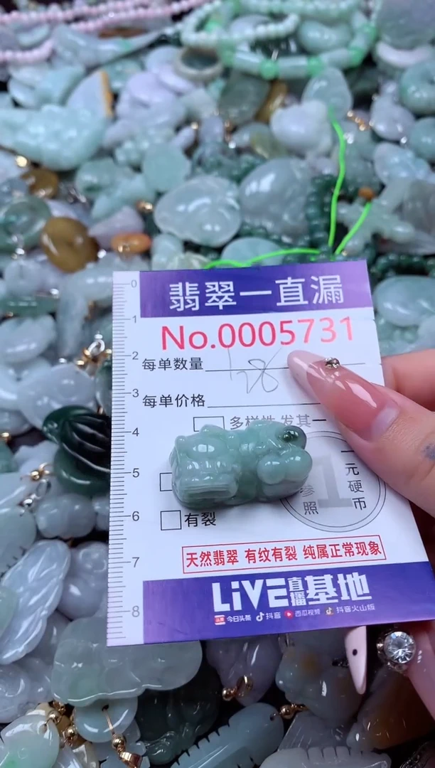 翡翠未镶嵌吊坠(不含链)5731